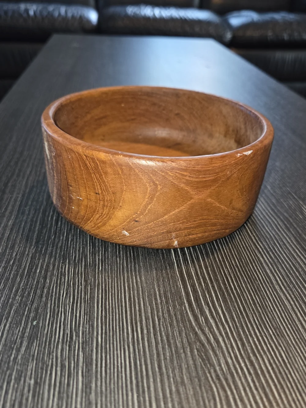 Handcrafted Wooden Decorative Bowl - Brown
